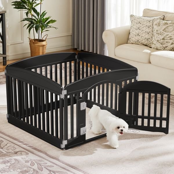 DOG PLAYPEN ADJUSTABLE FOLDING PORTABLE PET FENCE – Freedom & Flexibility for Small to Medium Dogs