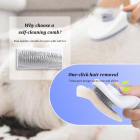 Pet Grooming Brush Massage Tool by Remarkable Goodz for Dogs