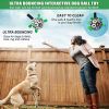 Interactive Dog Football Soccer Ball Toy with Grab Tabs and Pump