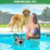 Interactive Dog Football Soccer Ball Toy with Grab Tabs and Pump