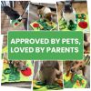 Snuffle Mat for Small Dogs Cats 15x15 inch Soft Foraging Mat for Rabbits Washable Anti Slip Perfect for Bunnies Guinea Pigs Hamsters Sniff Puzzle Toy