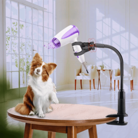 Dog Grooming Hair Dryer Holder Hands Free 360 Degree Rotatable Stand