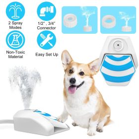 Dog Water Fountain Outdoor Step-On Sprinkler with Hose and 2 Spray Modes
