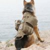 Tactical Dog Harness Adjustable Vest with 3 Detachable Pouches