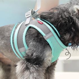Pet Harness For Dog Lightweight Escape Proof Walking Vest (Color: Sky Blue, size: S)