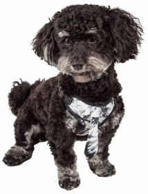 Adjustable Dog Harness Reversible Mesh with Designer Neck Tie (Color: Camo, size: X-Small)