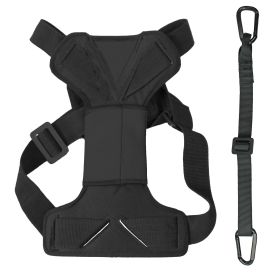 Dog Car Harness With Safety Leash – Road-To-Safety Travel Gear (Color: Black, size: small)