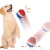 Dog Toy Treat Ball Squeaky Interactive Chew Toy with Rope and Food Dispenser